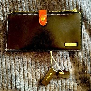 Black leather wallet